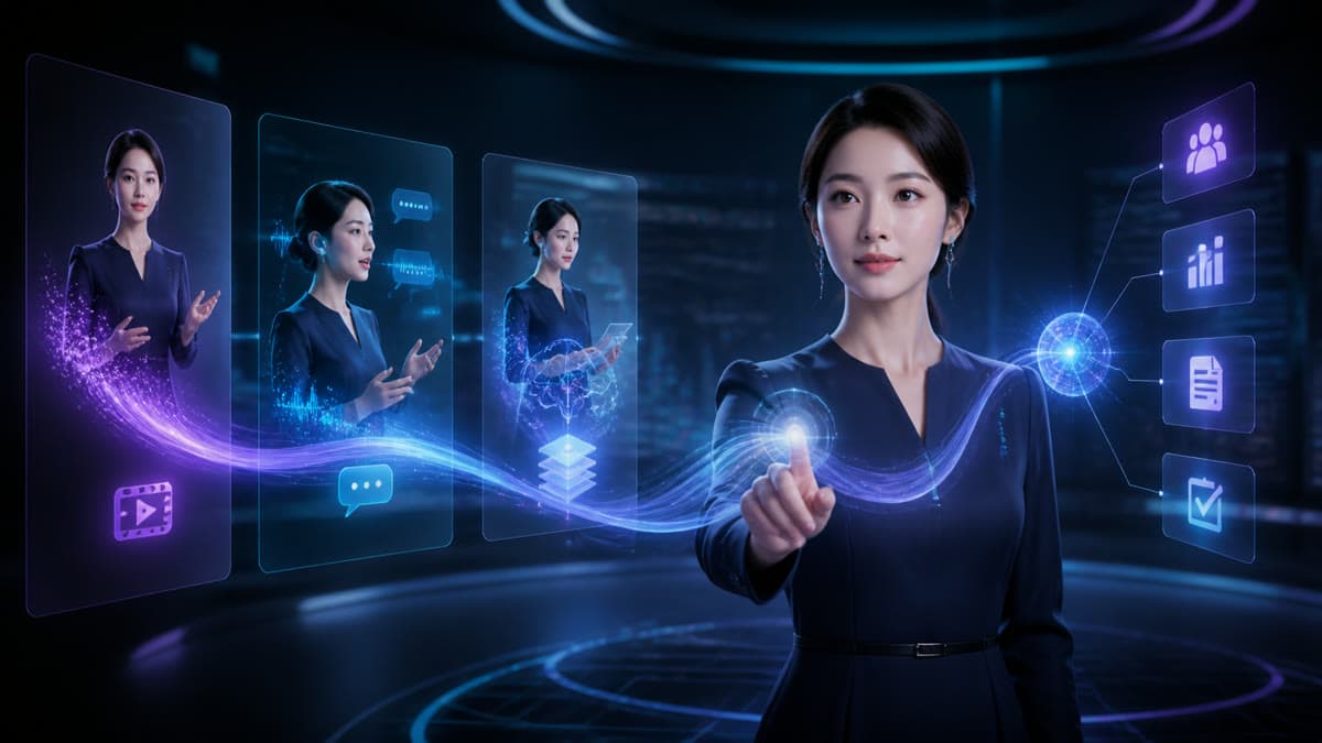2026企业AI数字人趋势：从“会播报”走向“能办事”